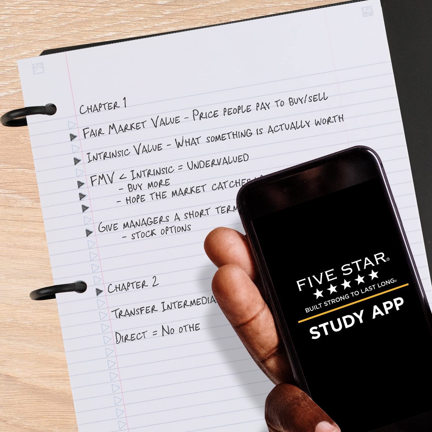 Five Star Flex Refillable Notebook + Study App, College Ruled Paper, 1 Inch