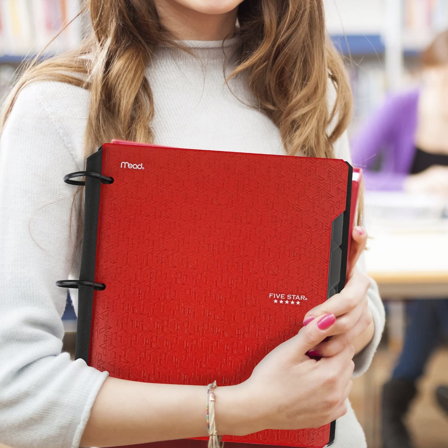 Five Star Flex Refillable Notebook + Study App, College Ruled Paper, 1 Inch