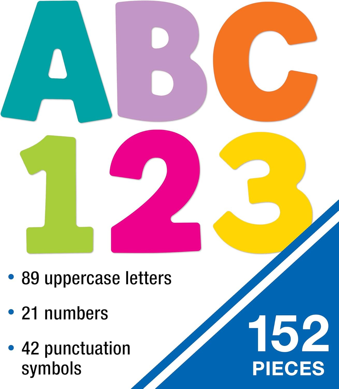 Carson Dellosa 152-Piece 3″ Colorful Bulletin Board Letters for Classroom, Alpha
