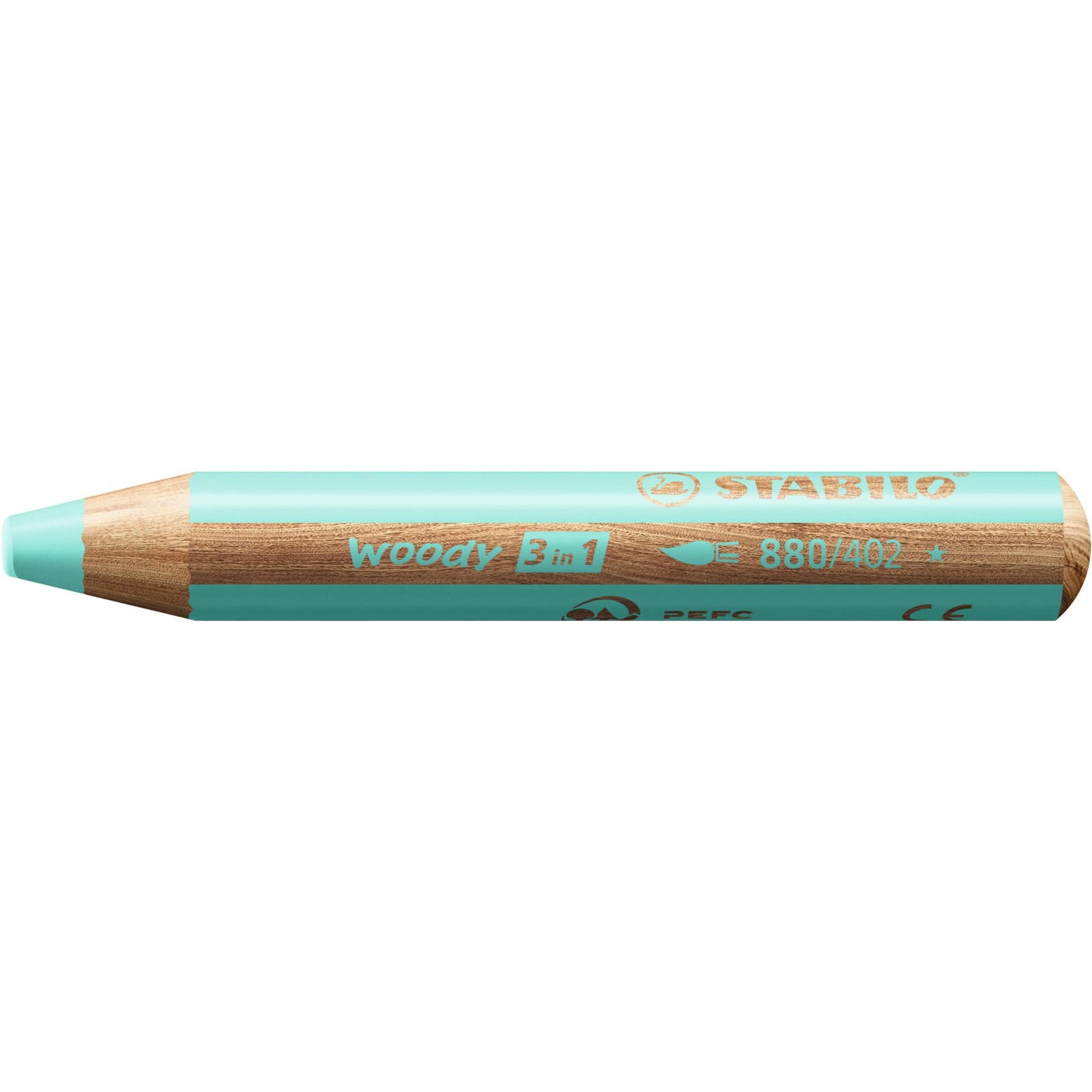 Multi-Talented Pencil – STABILO woody 3 in 1 – Pack of 1 – Pastel Blue
