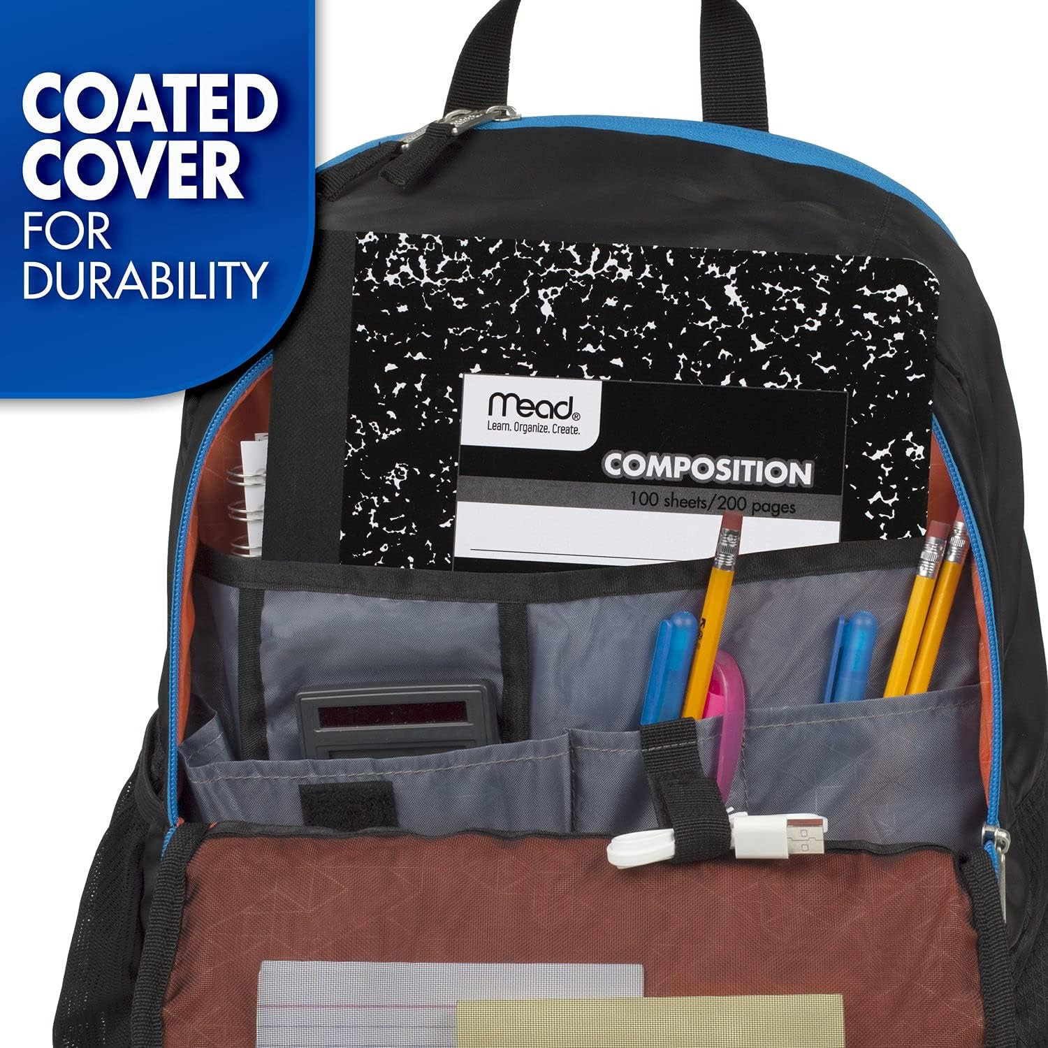 Composition Notebook, 3 Pack, College Ruled Paper, 7-1/2″ X 9-3/4″, 100 Sheets p