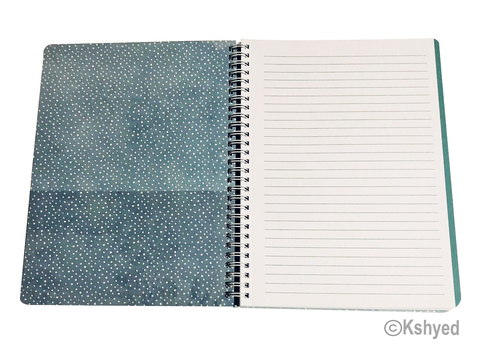 Molly & Rex Spiral Notebook, Dog & Coffee Pattern Colleg Rule w/ Folder (1 Pack)