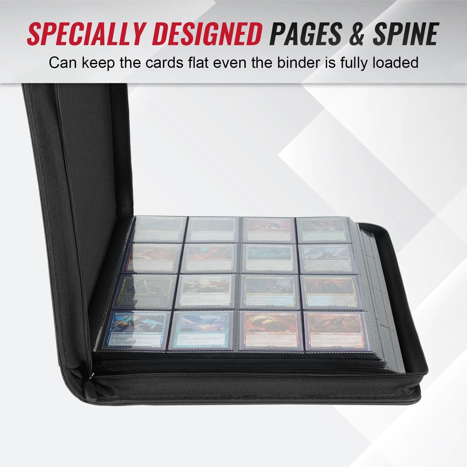 16-Pocket Binder for 1280 Trading Cards, Ringless Album with 40 Double Sided …