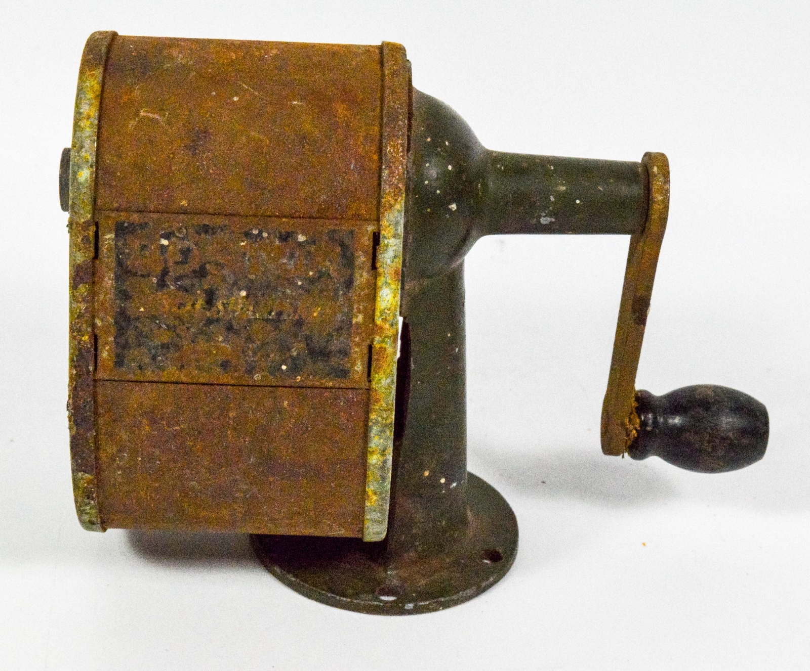 VTG Boston Model 1 Hole Pencil Sharpener Manual Handle Wal/Desk Mount