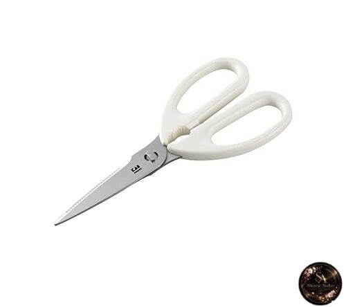 Kai Corporation KAI Kitchen Scissors with Grooved Blades for Grip and Slice Food