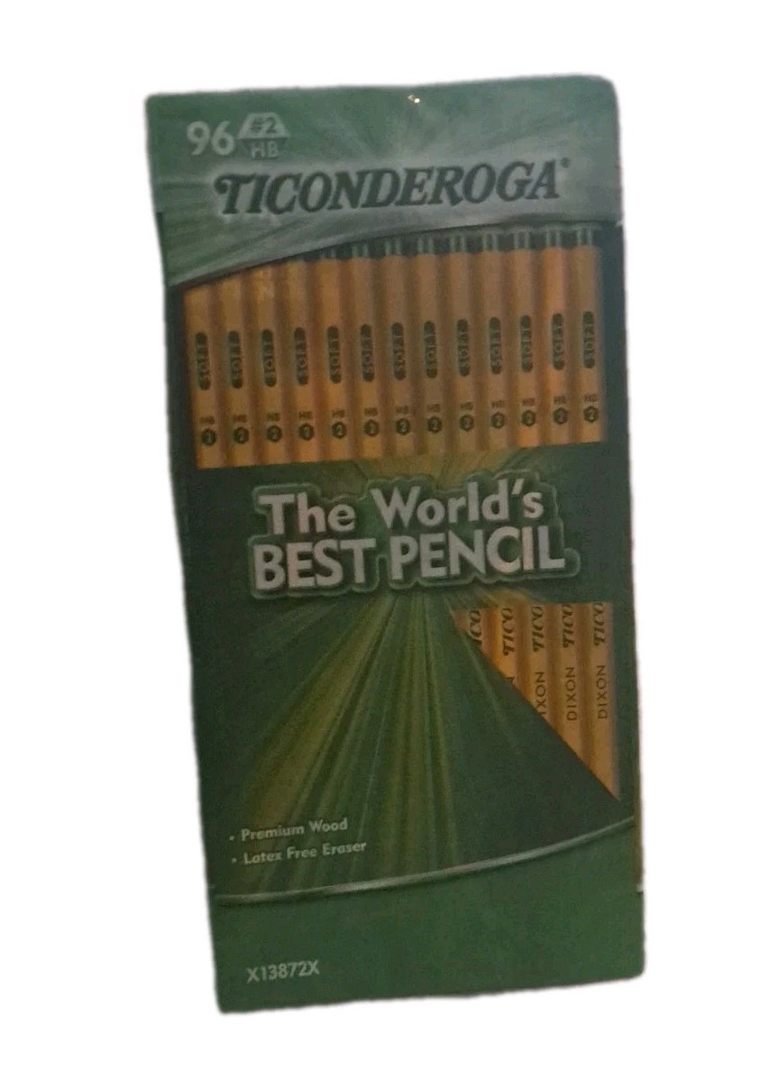 Dixon Ticonderoga Company Ticonderoga Pencil w/Eraser No 2 Med 96Ct.
